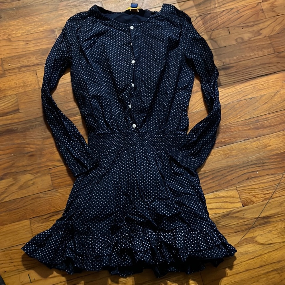 POLO Ralph Lauren long sleeve blue dress size 12